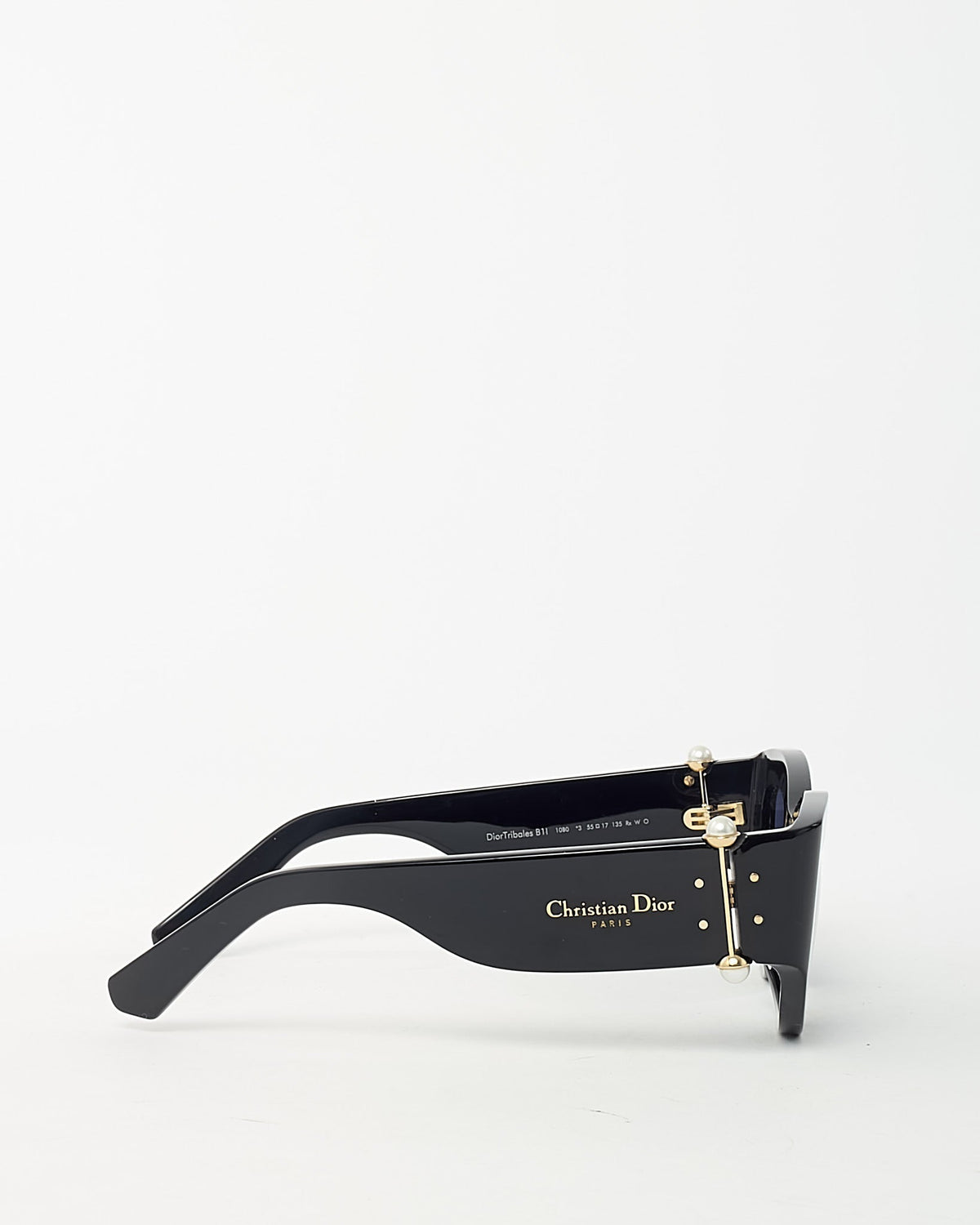 Dior Black Acetate DiorTribales B1I Cat-Eye Sunglasses