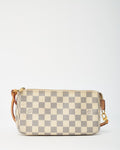 Louis Vuitton White Damier Azur Coated Canvas Pochette Accessoires Shoulder Bag