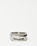 Gucci Sterling Silver Cut Out G Estate Ring - 6.5