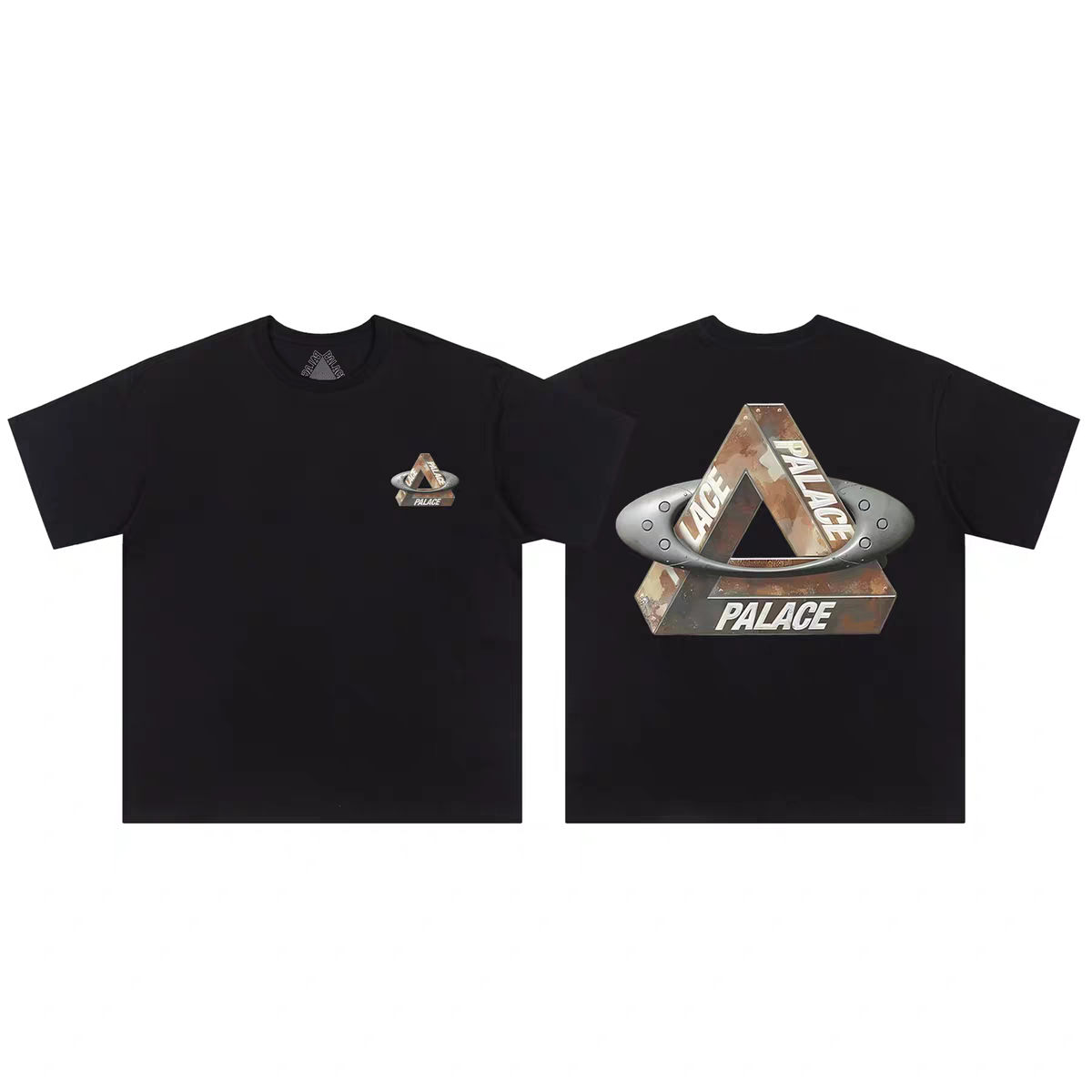 RALACE UFO Triangle Graphic T-Shirt – Black