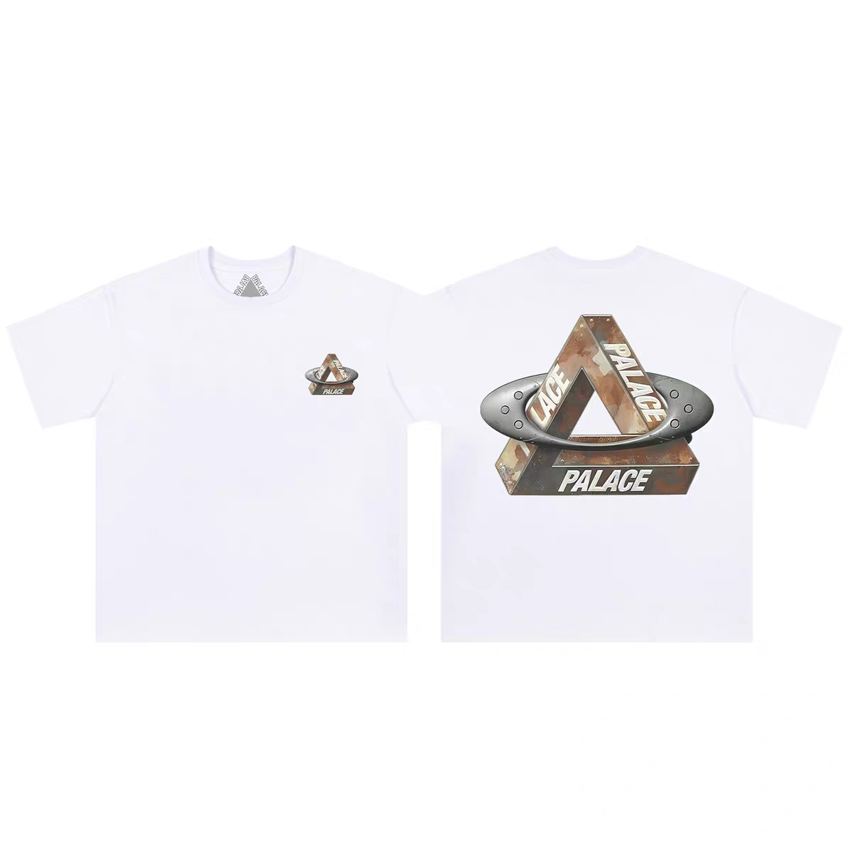 RALACE UFO Triangle Graphic T-Shirt – White