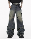 Opium Outfits Street Fashion Denim Pants | Y2K Jeans