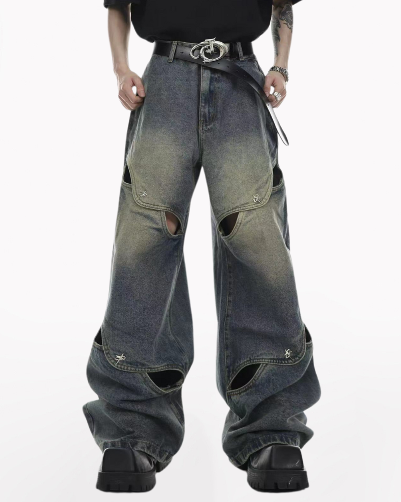 Opium Outfits Street Fashion Denim Pants | Y2K Jeans