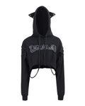 Street Subculture Cat Ear Women’s Cropped Hoodie