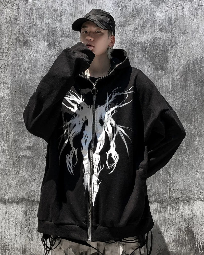 Streetwear Full Zip Thick Hoodie Jacket