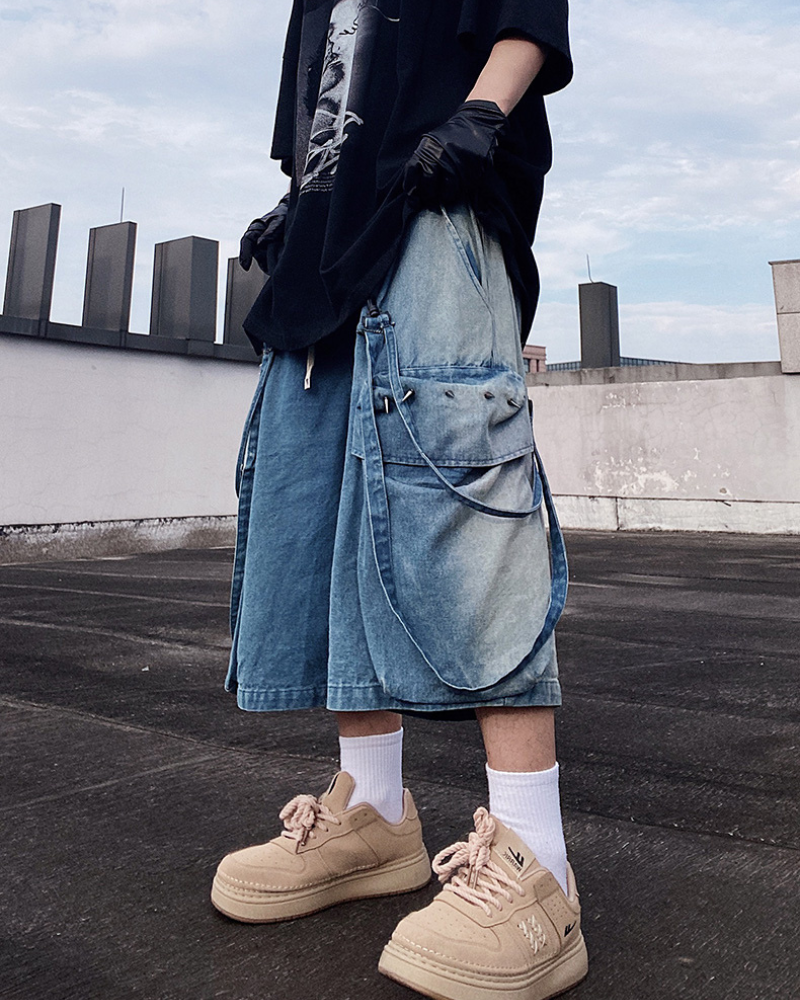 Streetwear Hip Hop Straight Shorts | Baggy Jorts