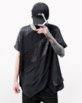 Streetwear Irregular Hem Patchwork T-Shirt