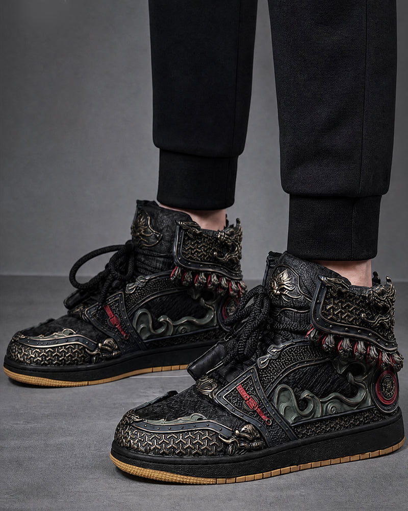 Techwear Armor High-Top Sneakers