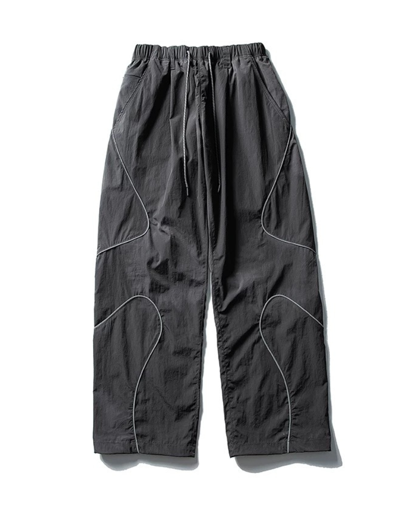 Streetwear Reflective Wide Leg Outdoor Hiking Pants