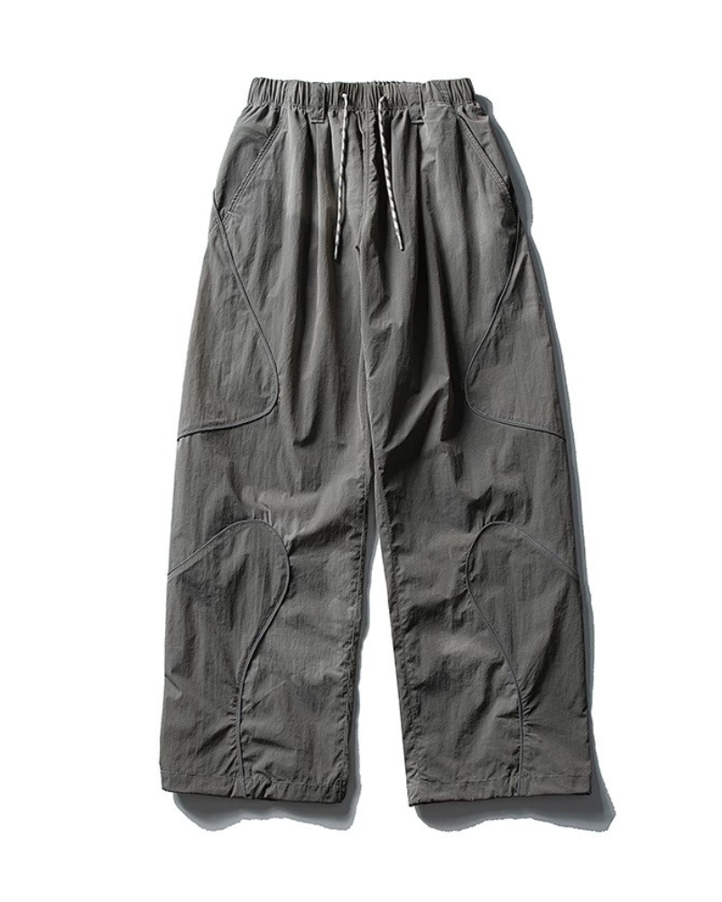 Streetwear Reflective Wide Leg Outdoor Hiking Pants