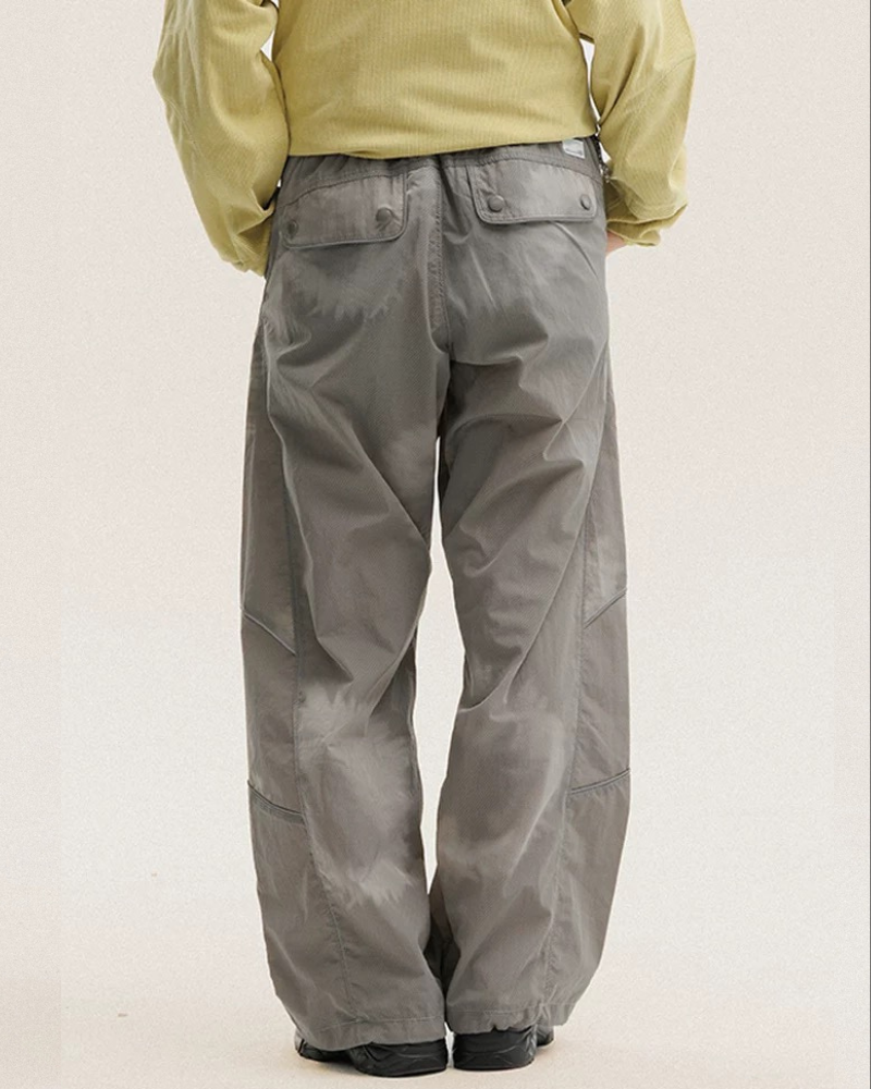 Streetwear Reflective Wide Leg Outdoor Hiking Pants