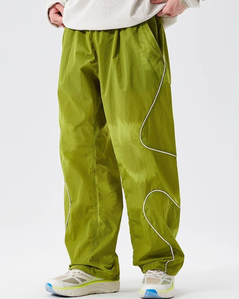 Streetwear Reflective Wide Leg Outdoor Hiking Pants