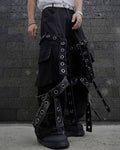 Streetwear Ribbon Multi-Pocket Cargo Pants