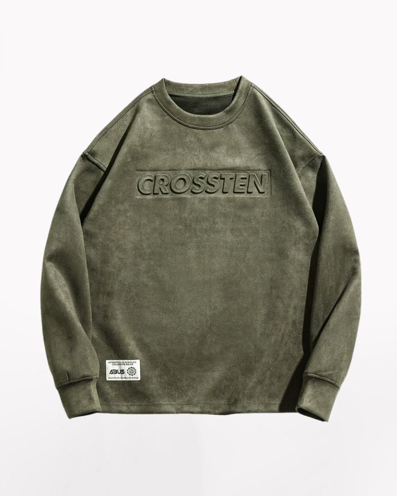 Suede Velvet Vintage Oversize Hoodie