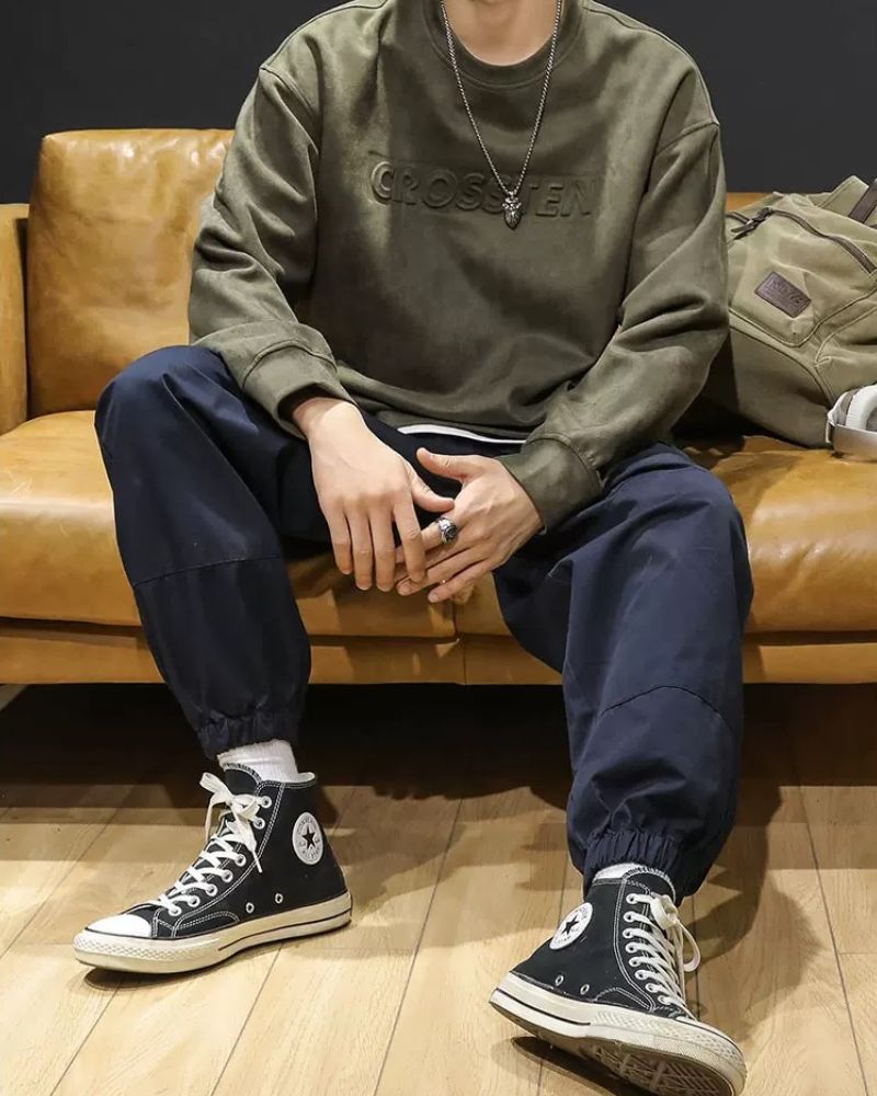 Suede Velvet Vintage Oversize Hoodie