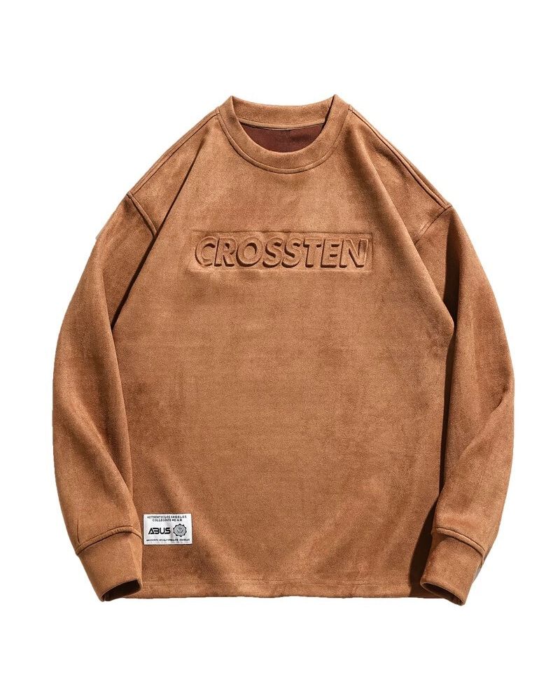 Suede Velvet Vintage Oversize Hoodie