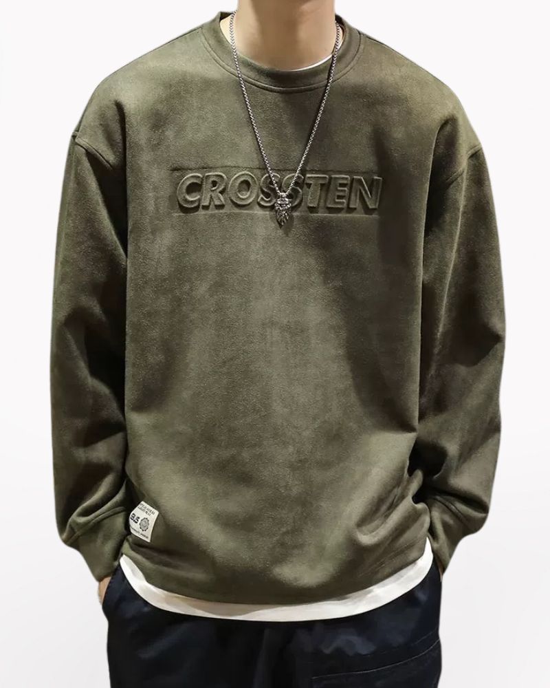 Suede Velvet Vintage Oversize Hoodie