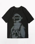 Techwear Astronaut Cotton Graphic T-shirt