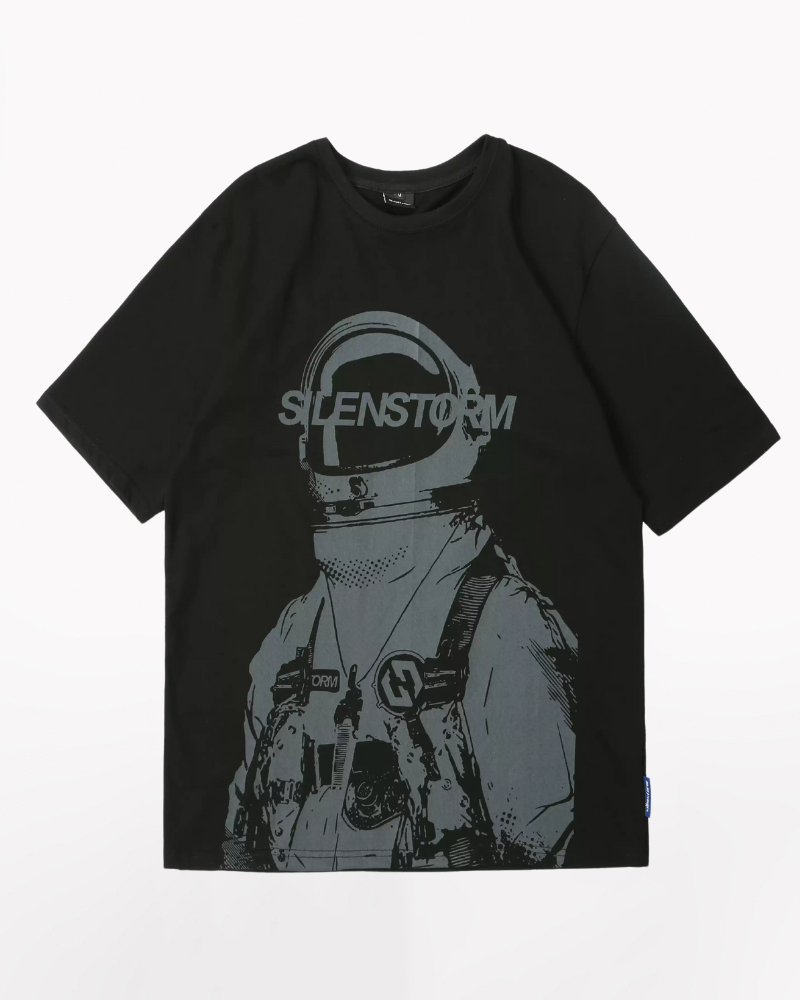 Techwear Astronaut Cotton Graphic T-shirt