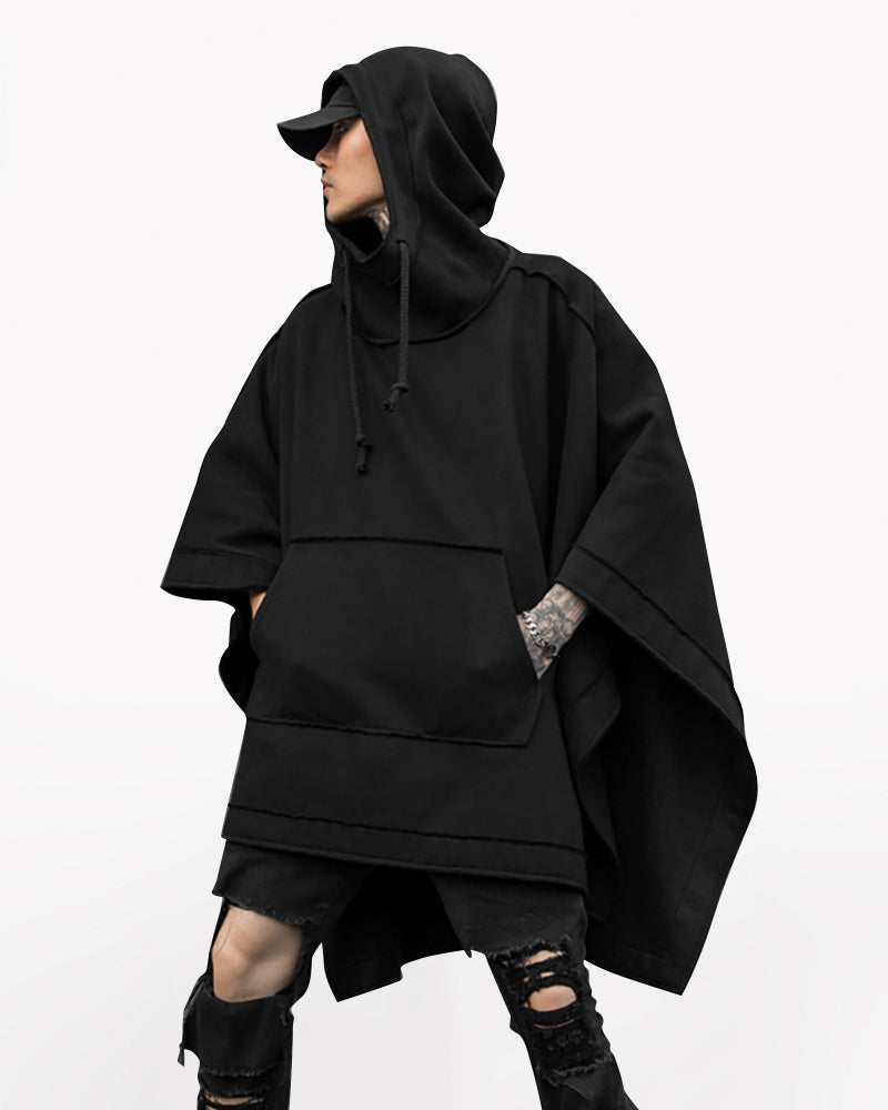 Techwear Batwing Loose Hooded Cape