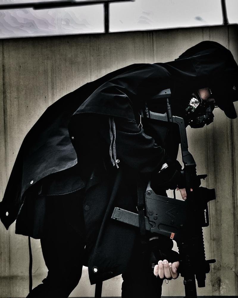Techwear Waterproof Cyberpunk Samurai Cloak Jacket