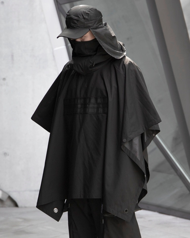 Techwear Waterproof Cyberpunk Samurai Cloak Jacket
