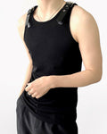Techwear Sleeveless Strap T-Shirt | Muscle Shirt