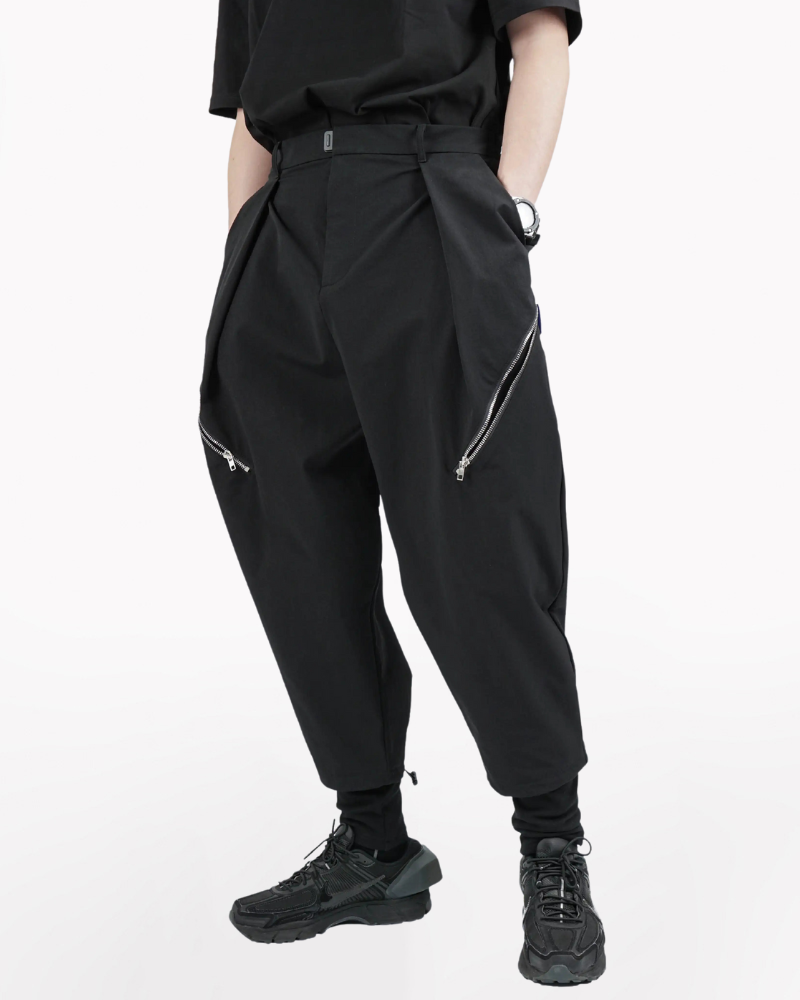 Techwear Fake Two-Piece Hakama Pants