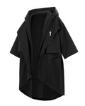 Techwear Fake Two-piece Mid-sleeve Unisex Coat