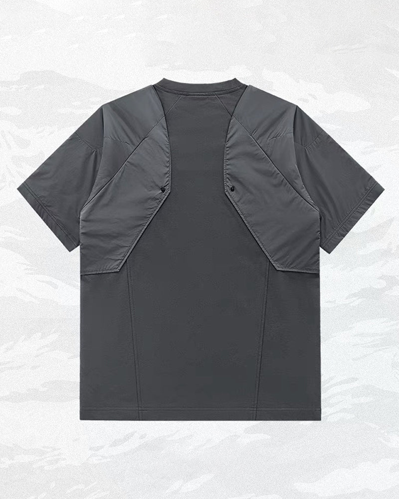 Techwear Fake Two-Piece T-Shirt