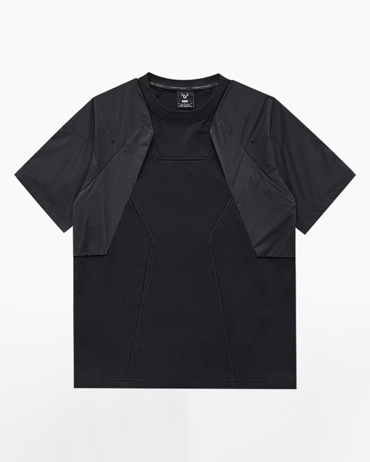 Techwear Fake Two-Piece T-Shirt