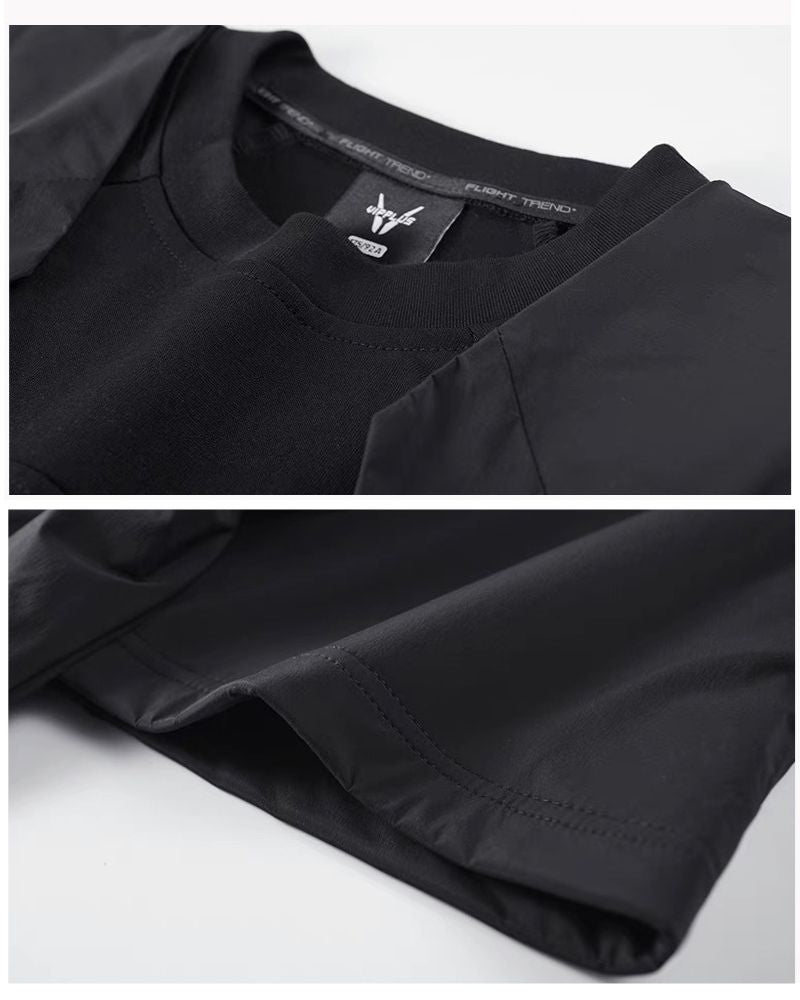 Techwear Fake Two-Piece T-Shirt