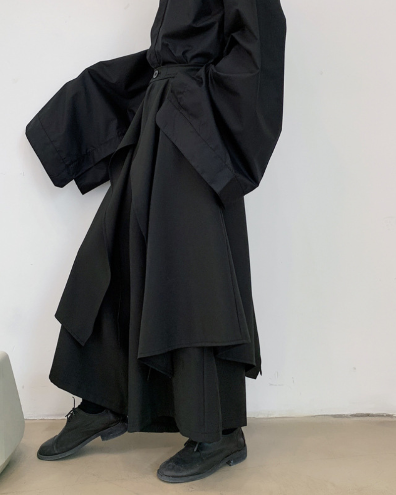Techwear Layered Custom Hakama Pants