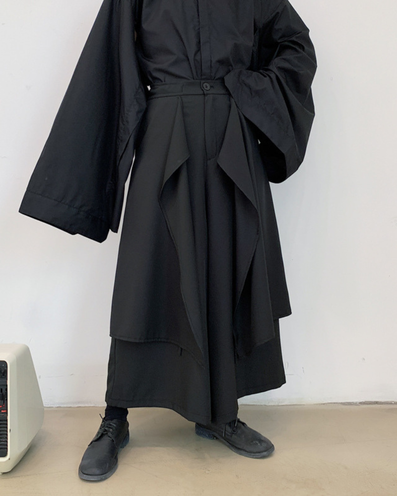 Techwear Layered Custom Hakama Pants