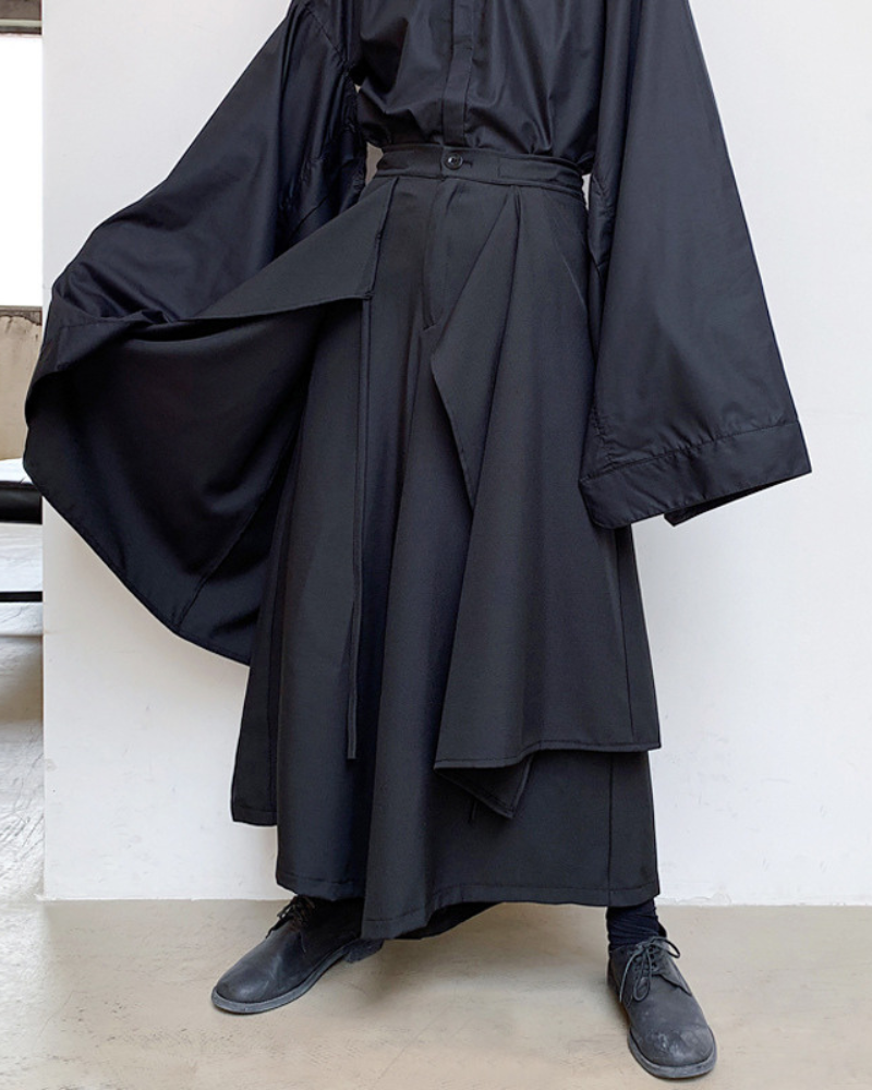 Techwear Layered Custom Hakama Pants