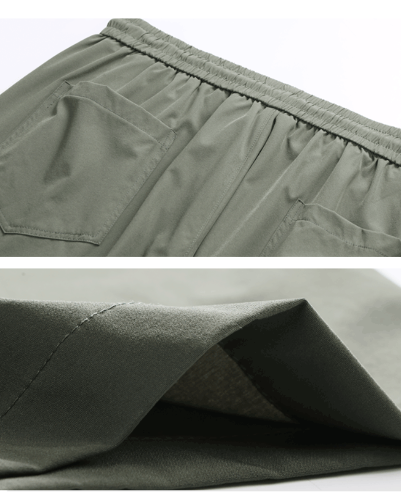 Techwear Men's Summer Ice Silk Cargo Capri Shorts