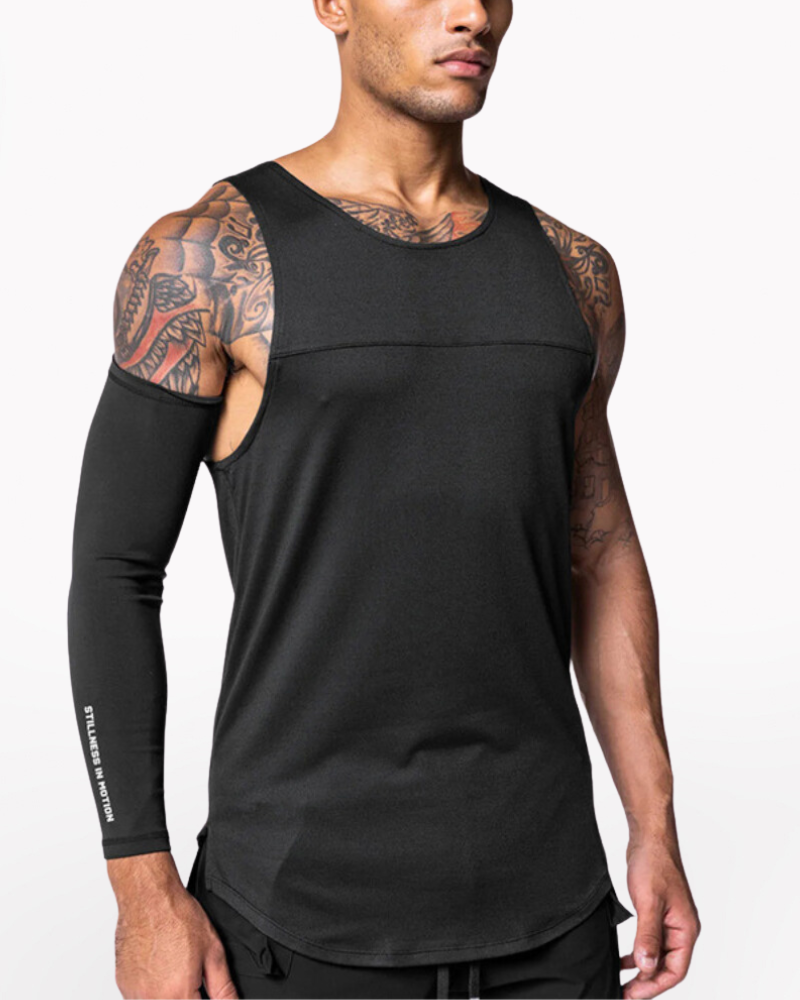Techwear Base Layers Mens Sleeveless T-Shirt | Muscle Shirt