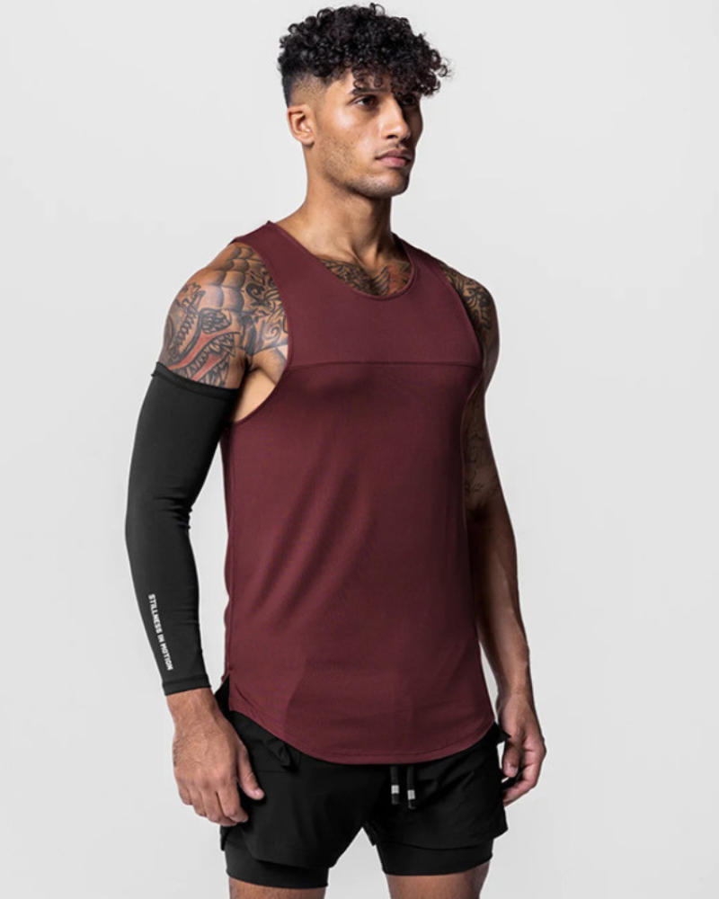 Techwear Base Layers Mens Sleeveless T-Shirt | Muscle Shirt