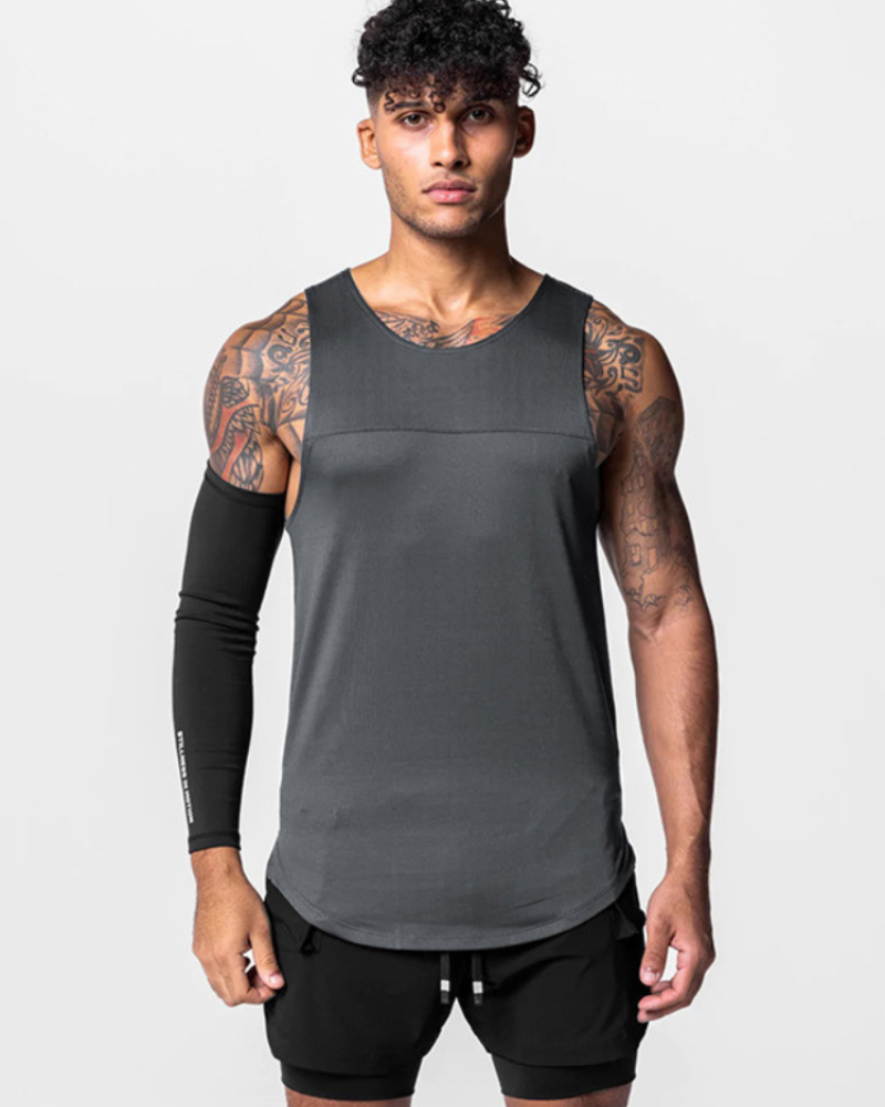 Techwear Base Layers Mens Sleeveless T-Shirt | Muscle Shirt