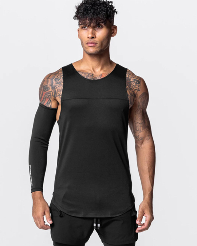 Techwear Base Layers Mens Sleeveless T-Shirt | Muscle Shirt