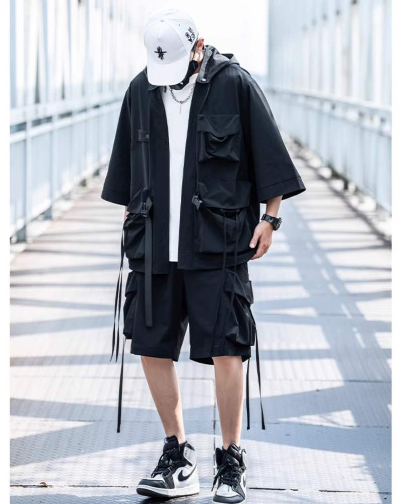 Techwear Ninja Unisex Kimono Hooded Jacket