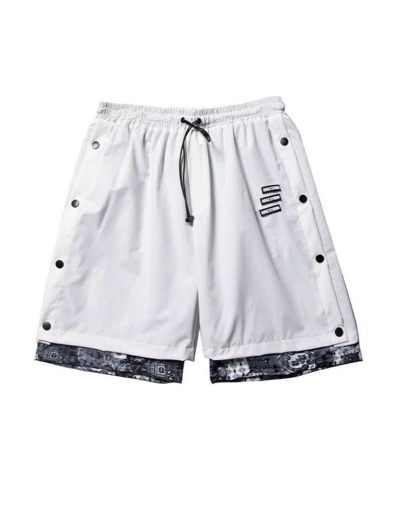 Techwear Patchwork Men Cargo Shorts