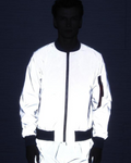 Techwear Silver Reflective Flight Jacket