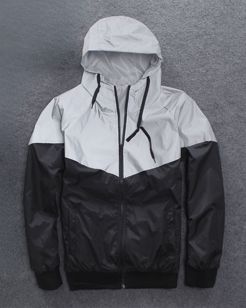 Techwear Color Block Reflective Jacket