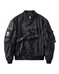 Techwear Skull Black Bomber Cyberpunk Jacket
