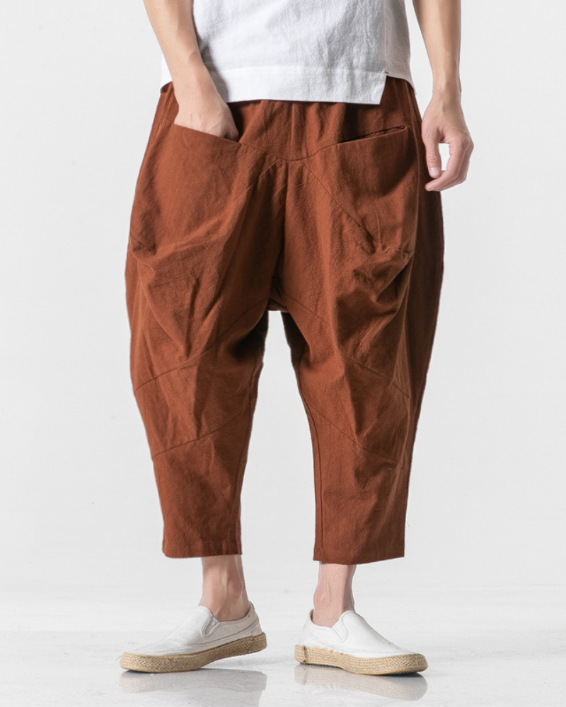 Techwear Street Loose Hakama Pants