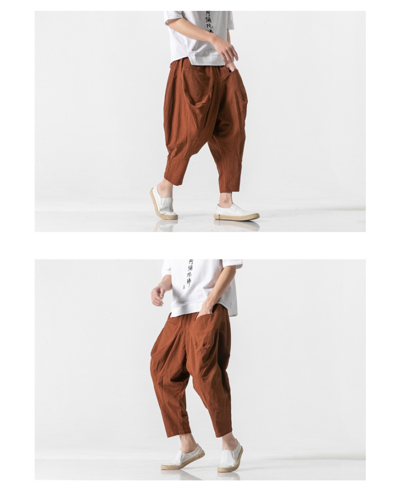 Techwear Street Loose Hakama Pants