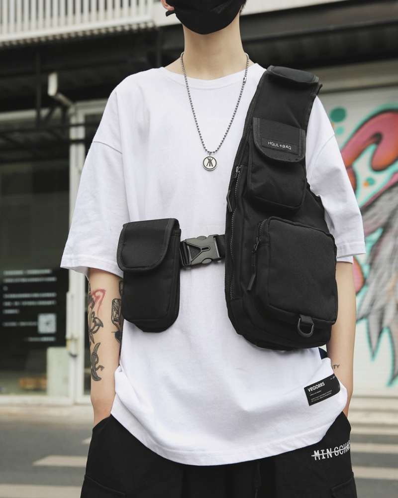 Streetwear Chest Bag Half Vest