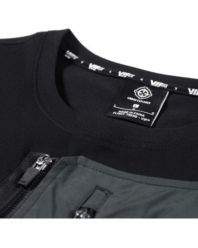 Removable Pocket Techwear T-Shirt