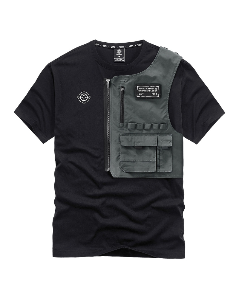 Removable Pocket Techwear T-Shirt